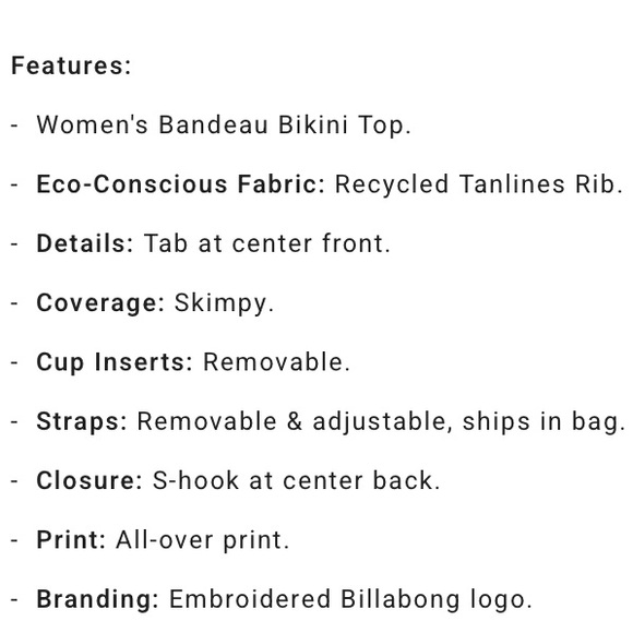 Billabong 🤩 ECO 🤩 Olive Green Bikini Top 🌸🏝🌺👒🍉 - Picture 11 of 13